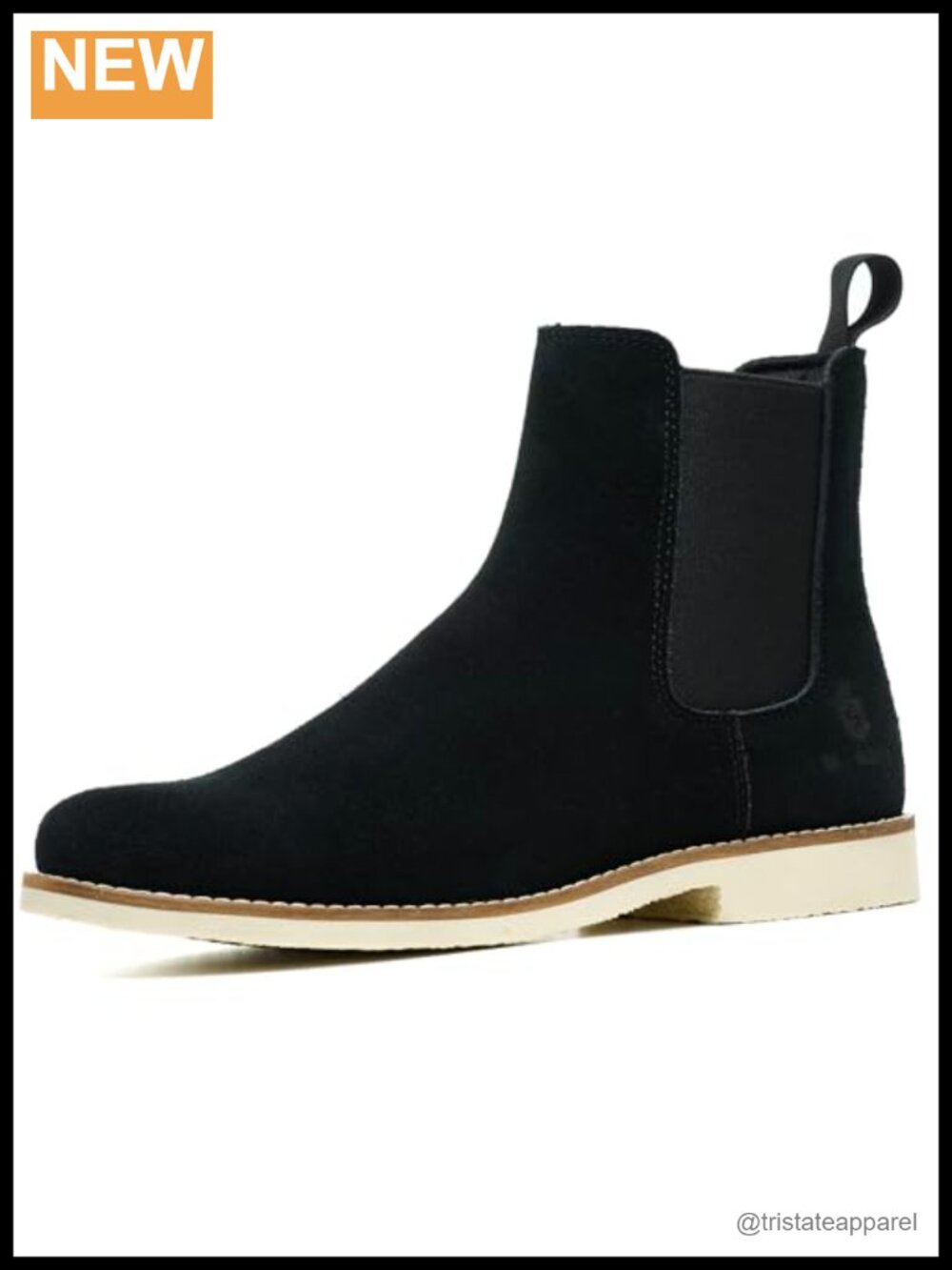 Handmade Genuine Cowhide Chelsea Boots Men Slip On Casual